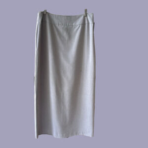 Gray Maxi Skirt Size 10 Long Size Zip Workwear